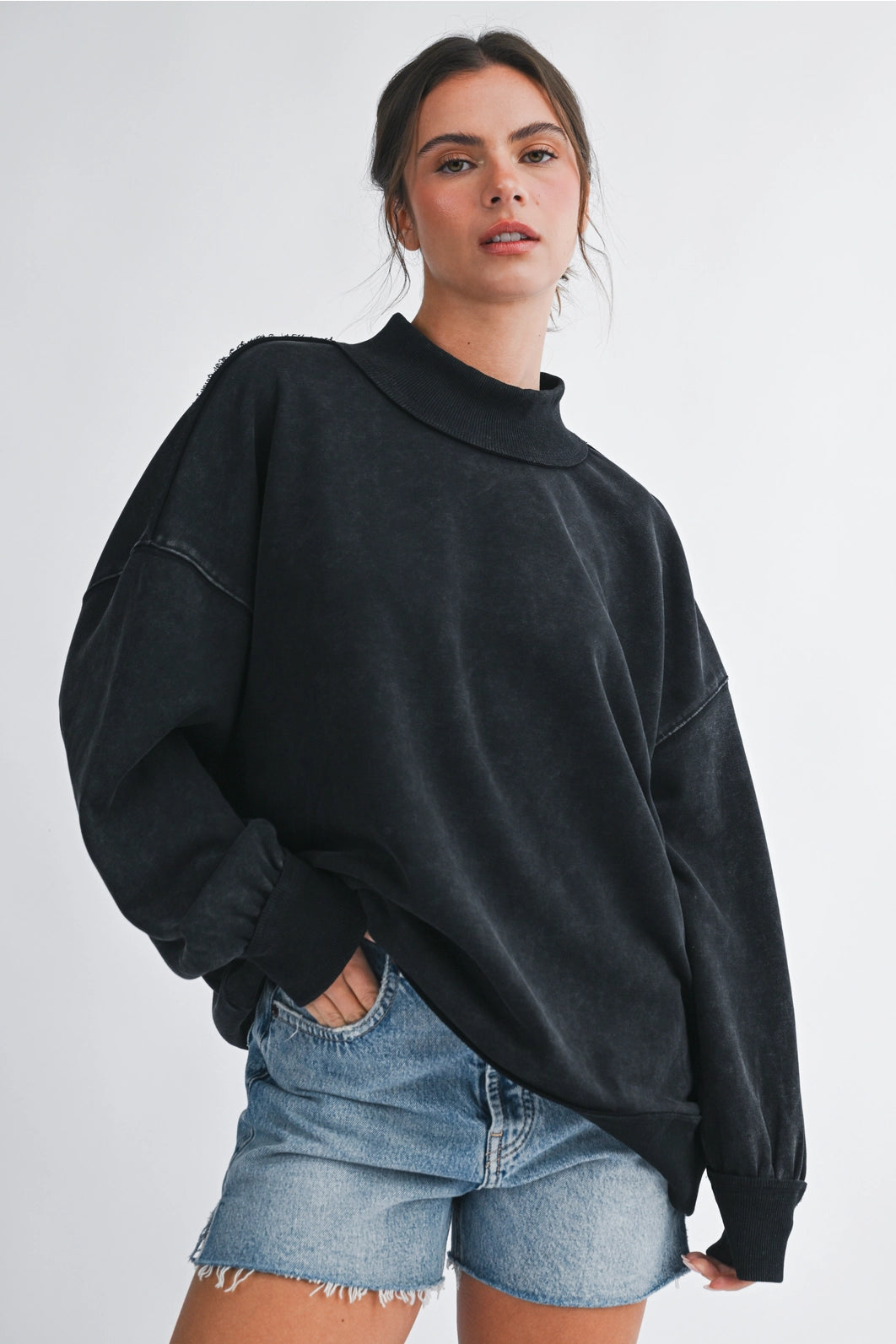 The Davie Mock Neck Sweater