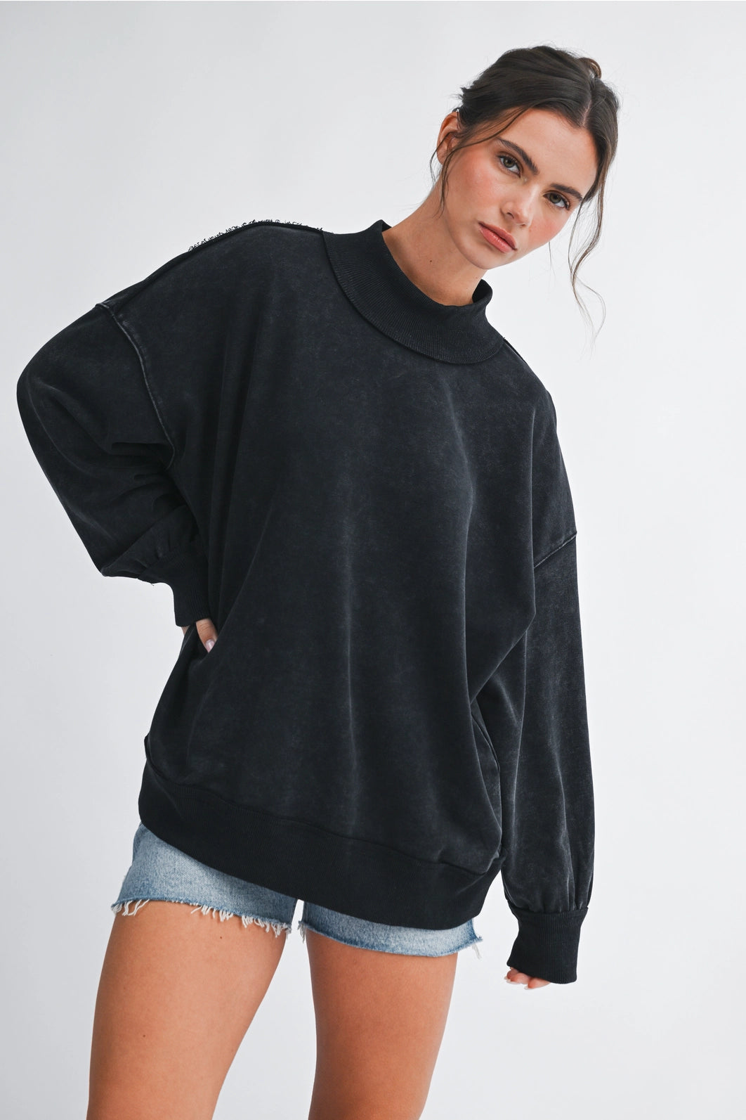 The Davie Mock Neck Sweater