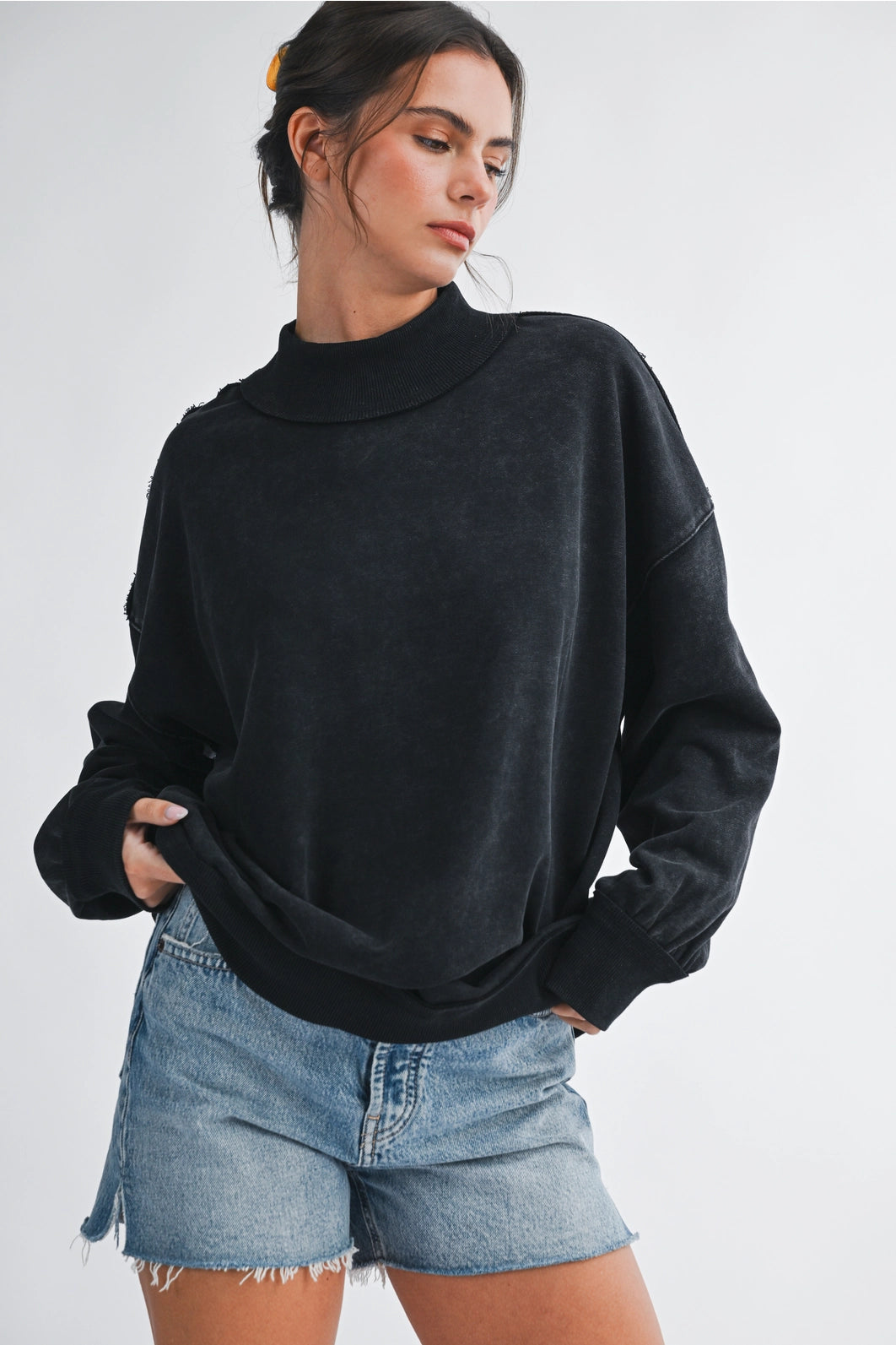 The Davie Mock Neck Sweater