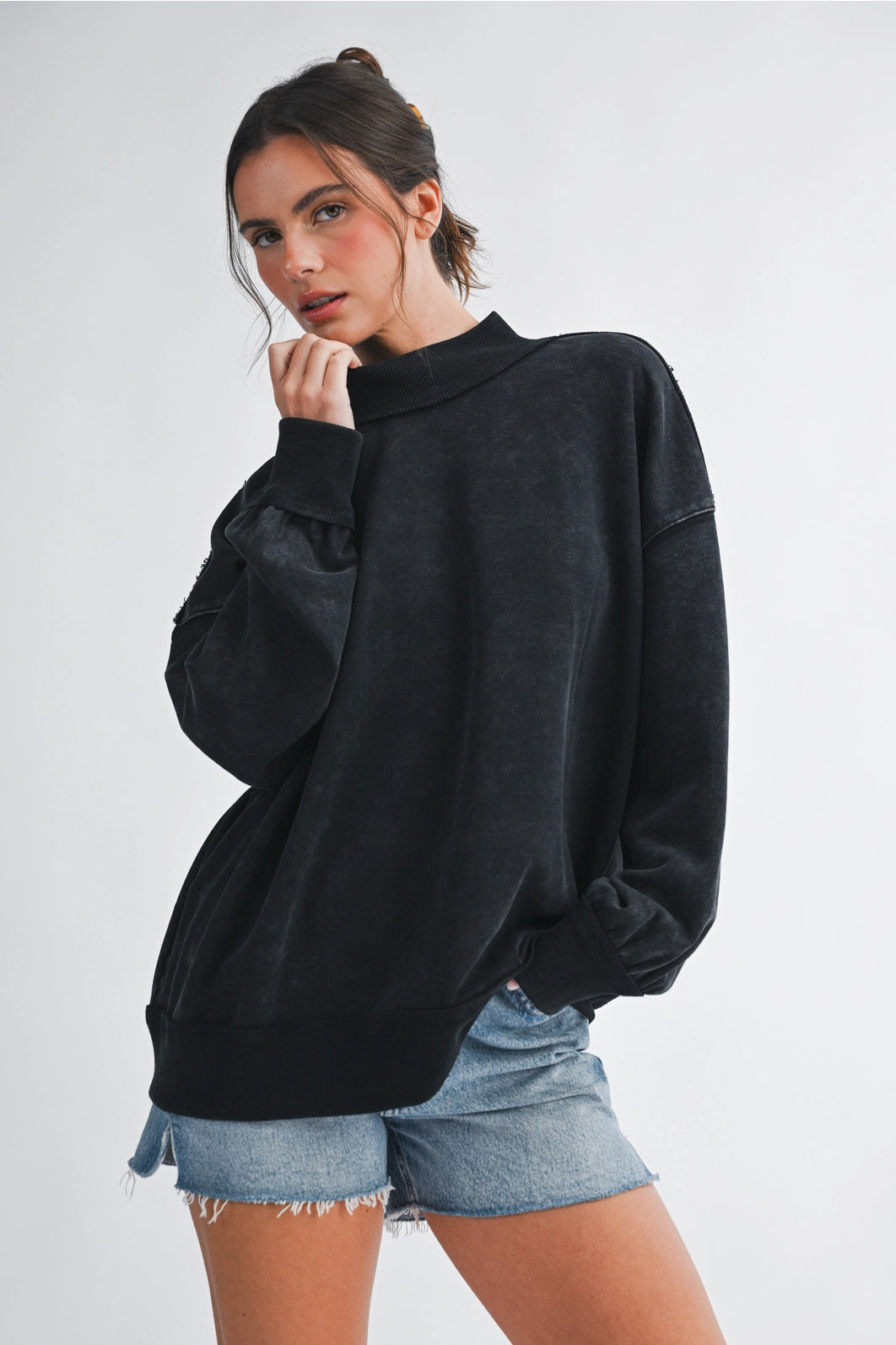 The Davie Mock Neck Sweater