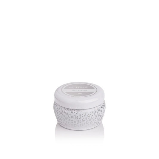 Volcano White Mini Tin Candle